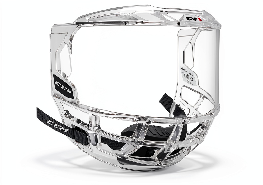 CCM Adult Ice Hockey Mask in transparent PC material