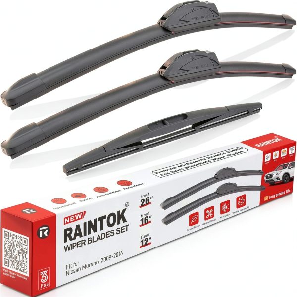 Raintok Nissan Murano Wiper Blades 26in Zinc Alloy-0