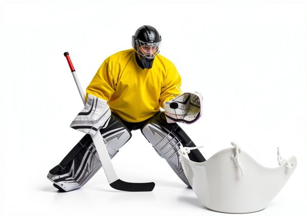 Hockey Neck Protector IMIKEYA White PC Material-2