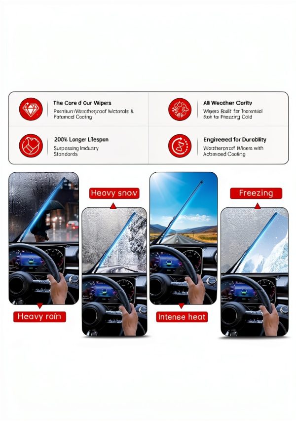 Raintok Nissan Murano Wiper Blades 26in Zinc Alloy-3
