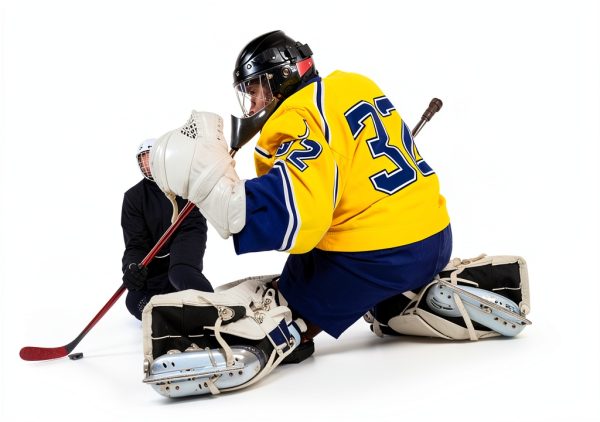 Hockey Neck Protector IMIKEYA White PC Material-6