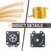 Carburetor Metering Diaphragm CARBBIA 15 Pack for Walbro Series-2